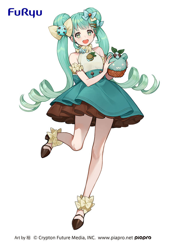 FURYU Hatsune Miku SweetSweets Series Figure-Hatsune Miku Chocolate Mint